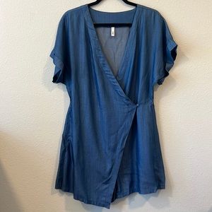 Denim romper